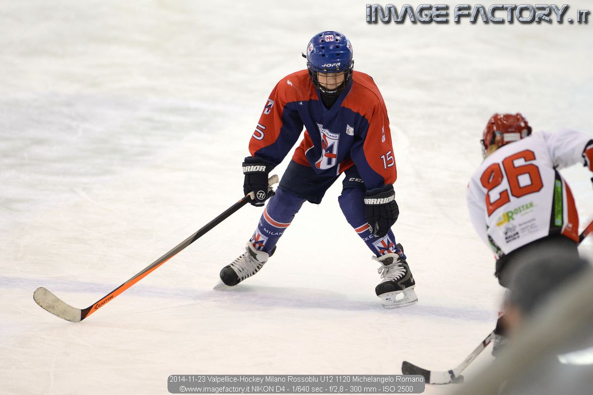 2014-11-23 Valpellice-Hockey Milano Rossoblu U12 1120 Michelangelo Romano